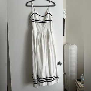 Moon River White Midi Dress